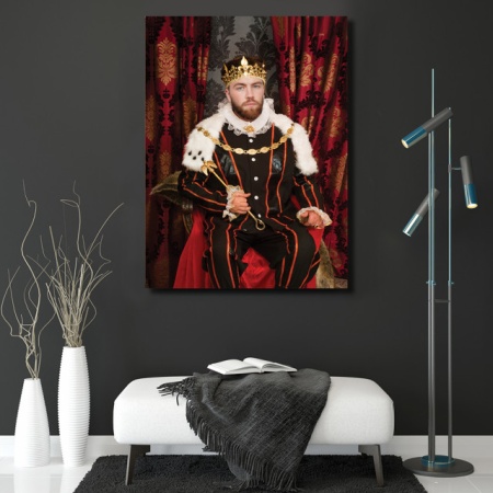 Portret Personalizat Cu Poza Ta - King On The Throne - Img 2
