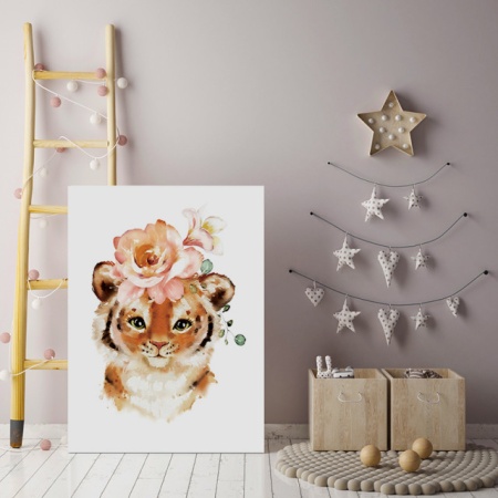 Set Tablouri Copii - Cute Flower Animals - Img 5