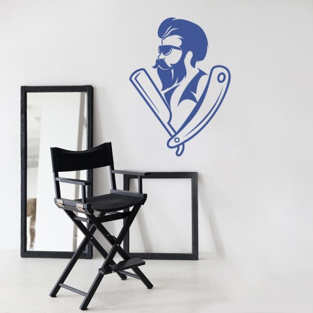Sticker Barbershop (stylish guy) - Img 4