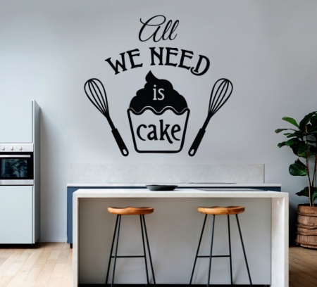 Sticker Bucatarie - All we need is cake - Img 3