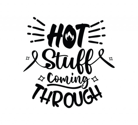 Sticker Bucatarie - Hot stuff coming through - Img 2