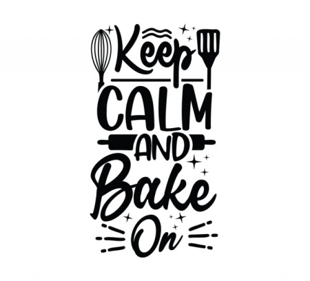 Sticker Bucatarie - Keep calm and bake on - Img 2