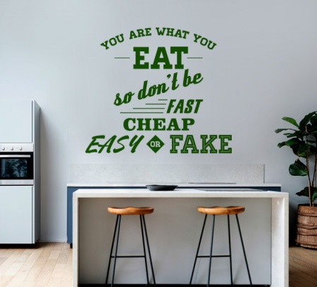 Sticker Bucatarie - You are what you eat - Img 3