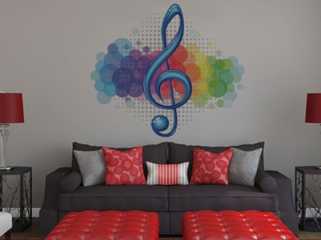 Sticker De Perete Cheia Sol Multicolor - Img 3