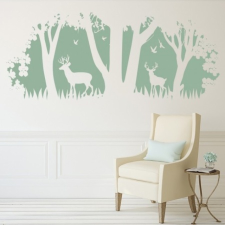 Sticker De Perete Deers In The Forest - Img 2