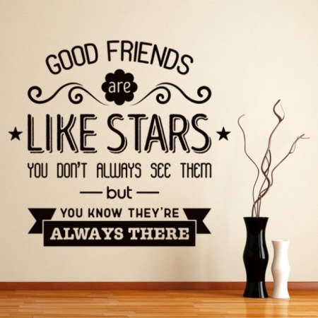 Sticker De Perete Good Friends Are Like Stars - Img 2