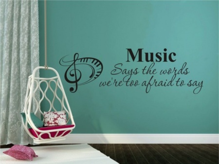 Sticker De Perete Music Says The Words - Img 2