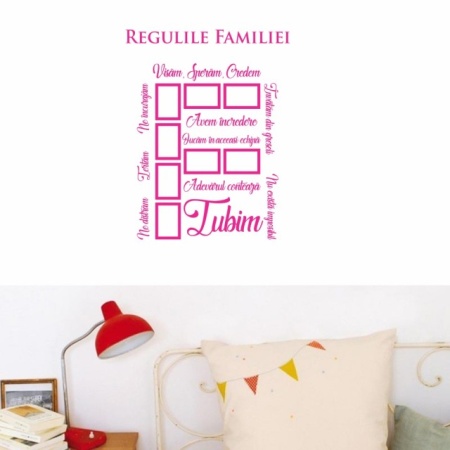Sticker De Perete Regulile Familiei - Img 4