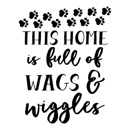 Sticker De Perete This House Is Full Of Wags And Wiggles - Img 3