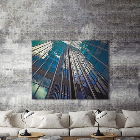 Tablou Canvas Blue Geometry - Img 4