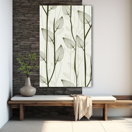 Tablou canvas - Copaci cu frunze stilizate (Floral 075) - Img 4