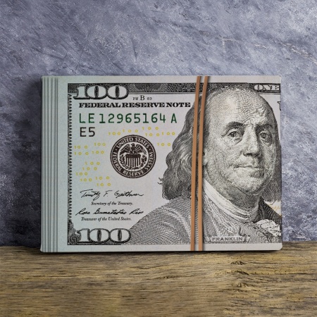 Tablou Canvas Inspirațional - Stack of Money - Img 4