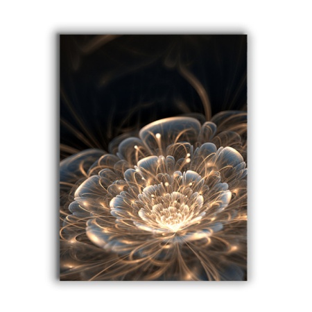 Tablou Canvas Magical Golden Flower - Img 3