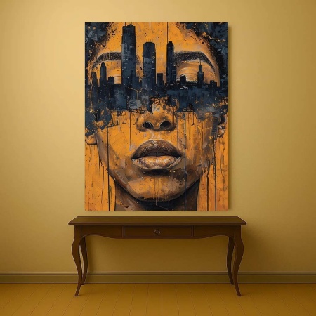 Tablou Canvas - Martin Luther King Polygonal Portrait - Img 2