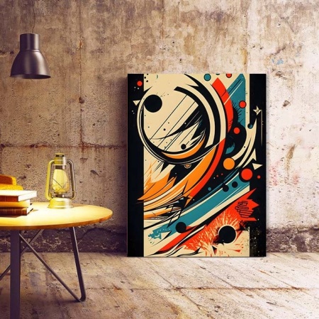 Tablou Canvas Modern Abstract - Abstract cartoon layout - Img 2