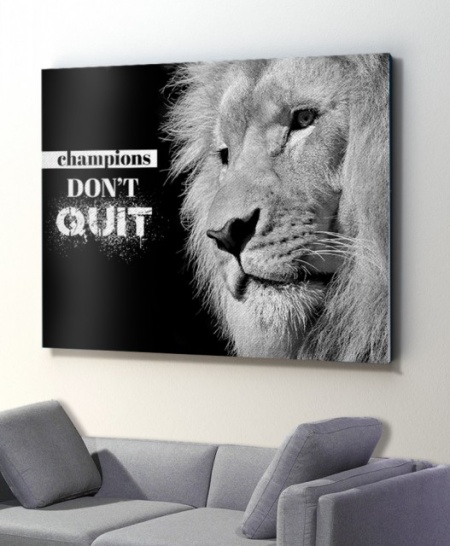 Tablou Canvas Motivational - Champions Don't Quit - Img 5