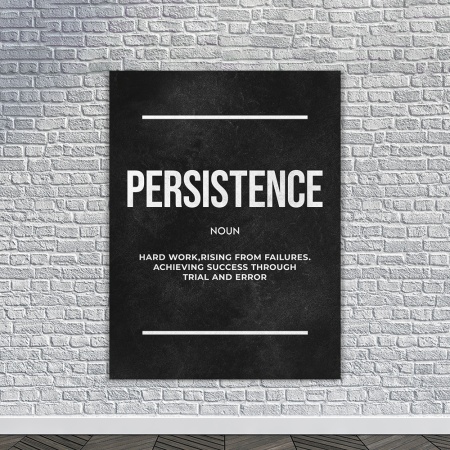Tablou Canvas Motivational - Persistence (definition) - Img 2
