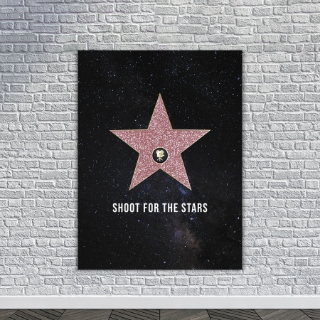 Tablou Canvas Motivational - Shoot for the stars (Hollywood) - Img 4