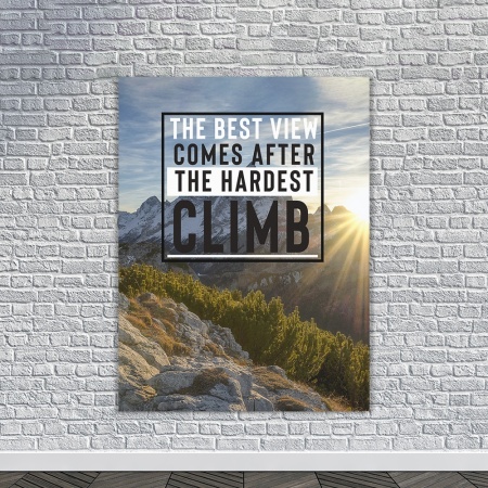 Tablou Canvas Motivational - The best view - Img 4