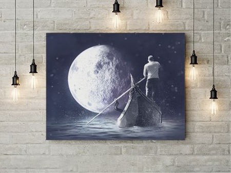 Tablou Canvas Navigand Catre Luna - Img 3