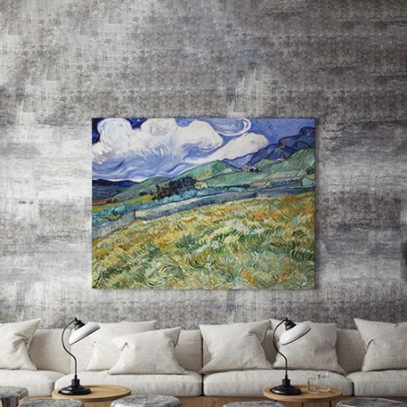 Tablou Canvas Peisaj Rural Cu Deal - Img 3