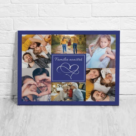 Tablou Canvas Personalizat - Familia noastra, colaj 6 poze - Img 3