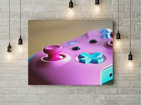 Tablou Canvas Pink Joystick - Img 2