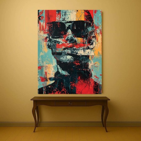 Tablou Canvas - Urban Art Abstract Portrait - Img 4