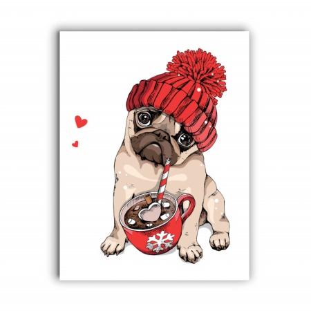 Tablou Copii - Lovely Pug - Img 3