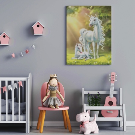 Tablou Copii - Mom And Daughter Unicorn - Img 2