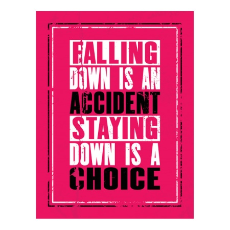 Tablou Motivational - Falling Down Is An Accident - Img 4