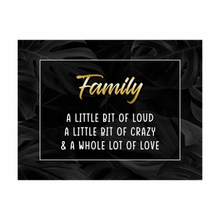 Tablou Motivational - Family, a little bit of love - Img 3