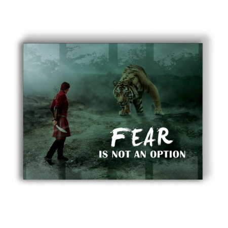 Tablou Motivational - Fear Is Not An Option - Img 4