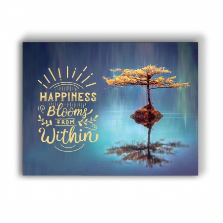 Tablou Motivational - Happiness Blooms From Within (Tree) - Img 4