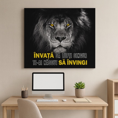 Tablou Motivational - Invata Sa Lupti Singur - Img 5