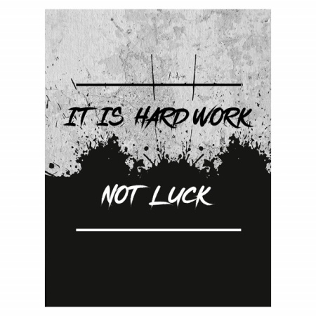 Tablou Motivational - It Is Hard Work, Not Luck - Img 4