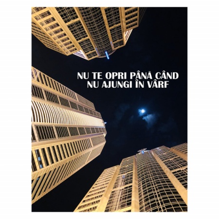 Tablou Motivational - Nu Te Opri Pana In Varf - Img 4