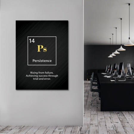 Tablou Motivational - Persistence (element)