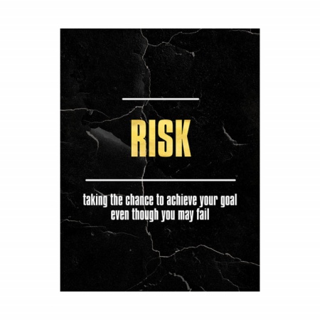 Tablou Motivational - Risk (gold) - Img 3