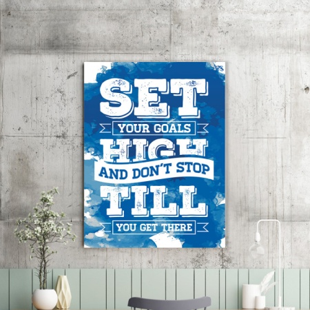 Tablou Motivational - Set Your Goals High (Abstract) - Img 2