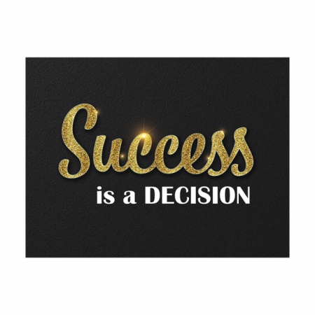Tablou Motivational - Success is a decision (gold) - Img 2