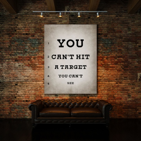 Tablou Motivational - Target (Eye Chart) - Img 3