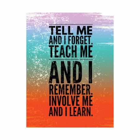 Tablou Motivational - Teach me and i remember - Img 3