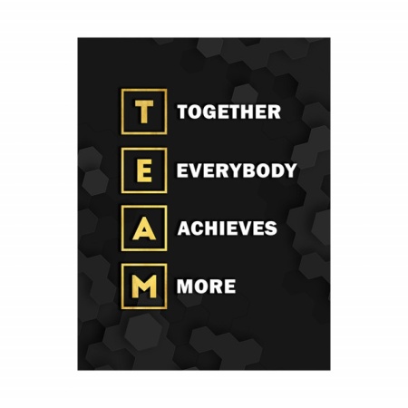 Tablou Motivational - Team (gold scrabble) - Img 3