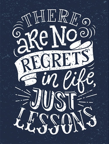 Tablou Motivational - There Are No Regrets In Life - Img 2