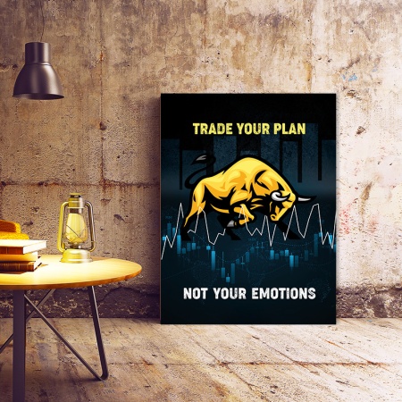 Tablou Motivational - Trade your plan - Img 3