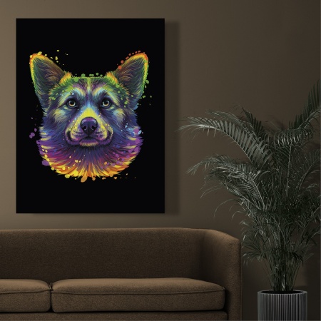 Tablou Rainbow corgi - Img 3