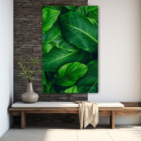 Tablou Vegetatie - Deep Green Tropical Leaves (066) - Img 4