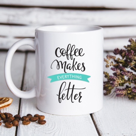 Cana cu Mesaj Coffee Makes Everything Better - Img 3