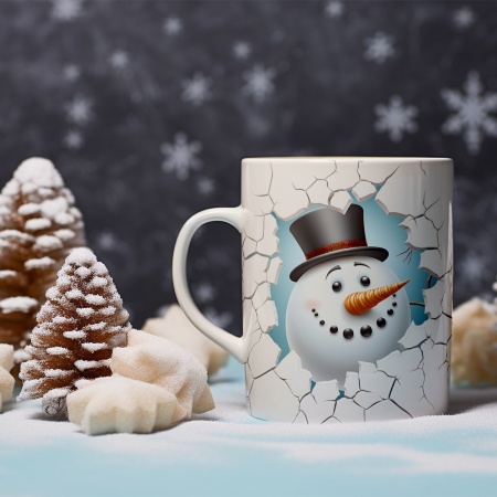 Cana De Craciun - Chubby Snowman - Img 2